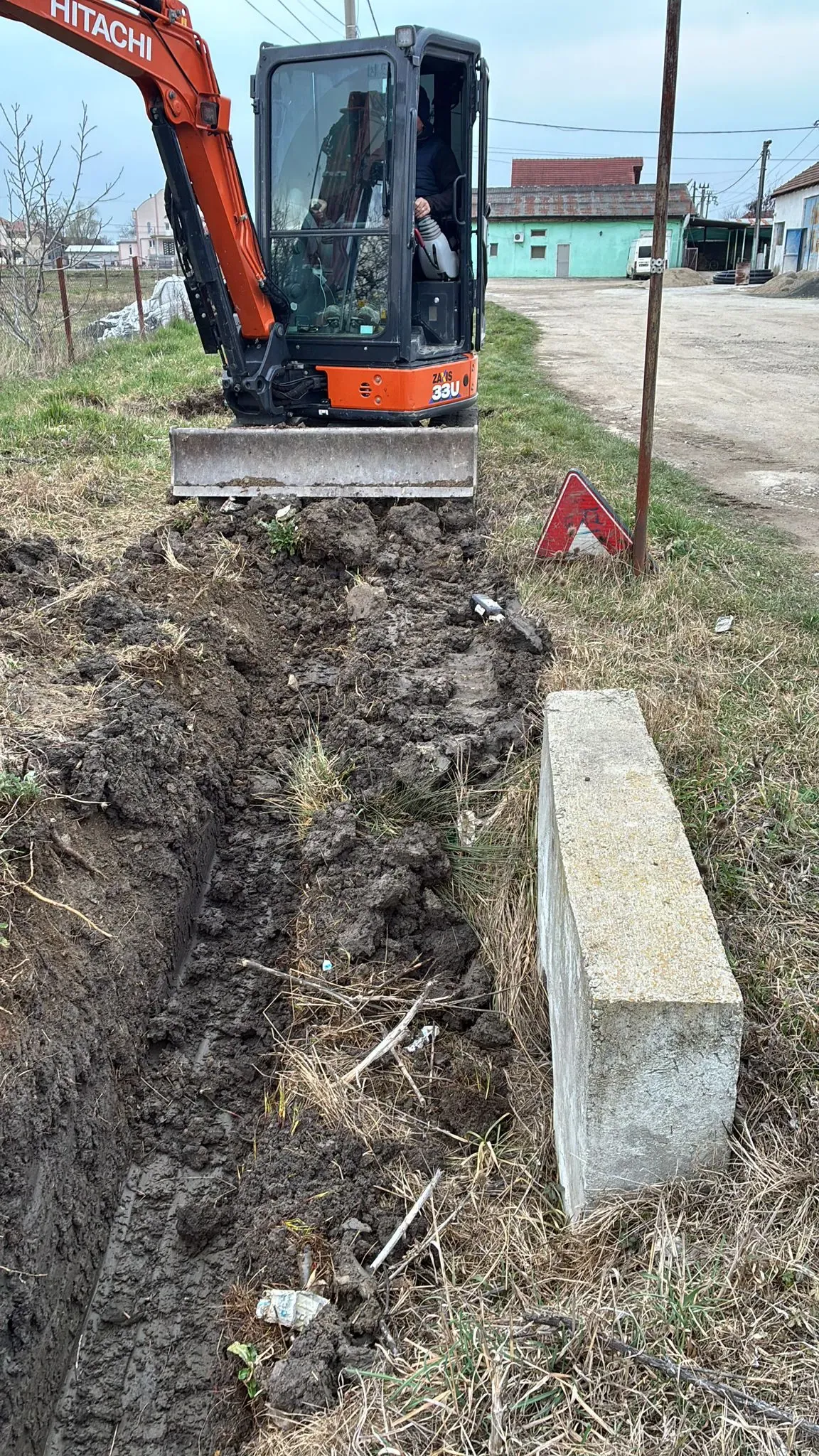 Montaj apometru și cămin apometru în curte